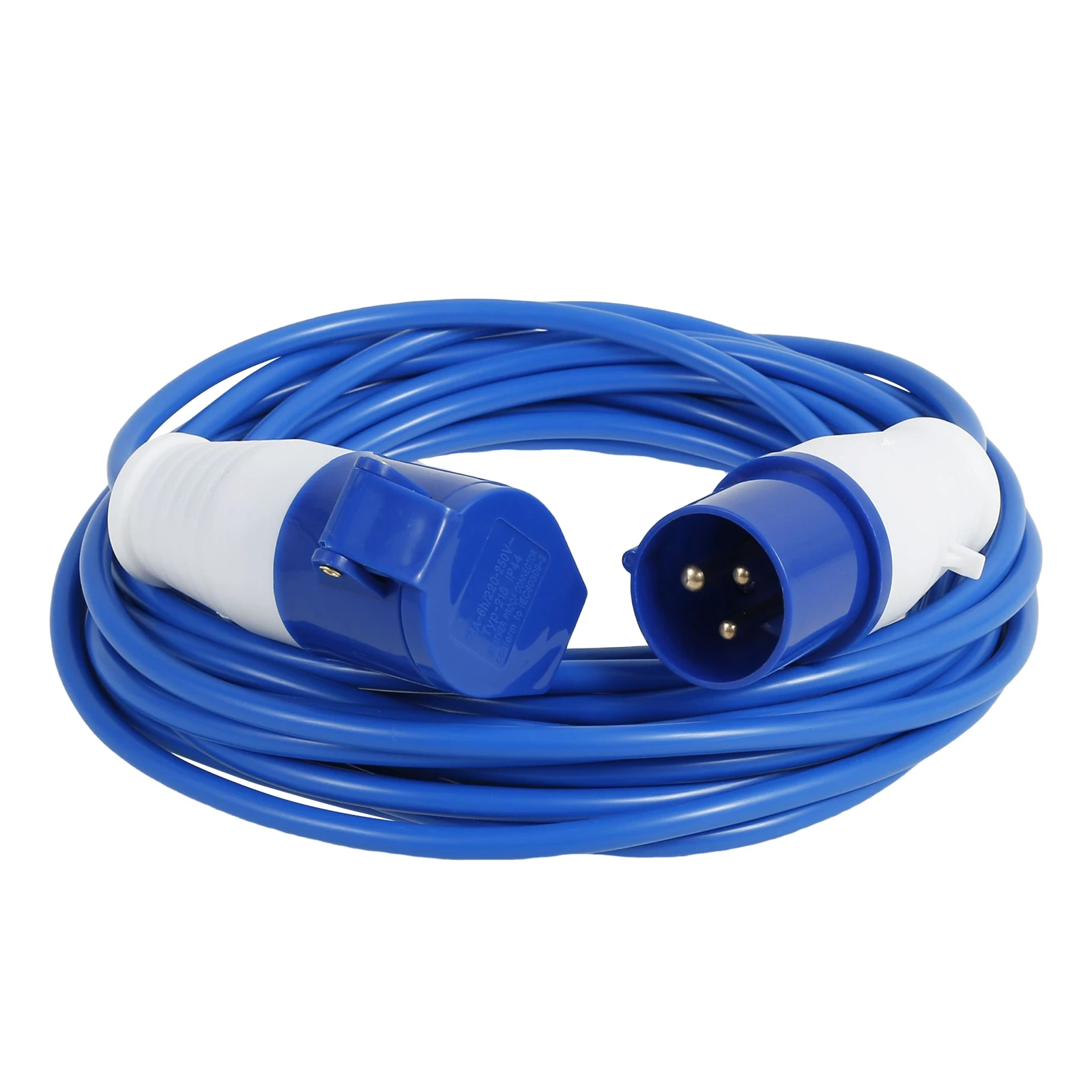 Bright Blue 10m Outdoor Camping Extension Cord 7 Bright Blue 10m Outdoor Camping Extension Cord - Image 7