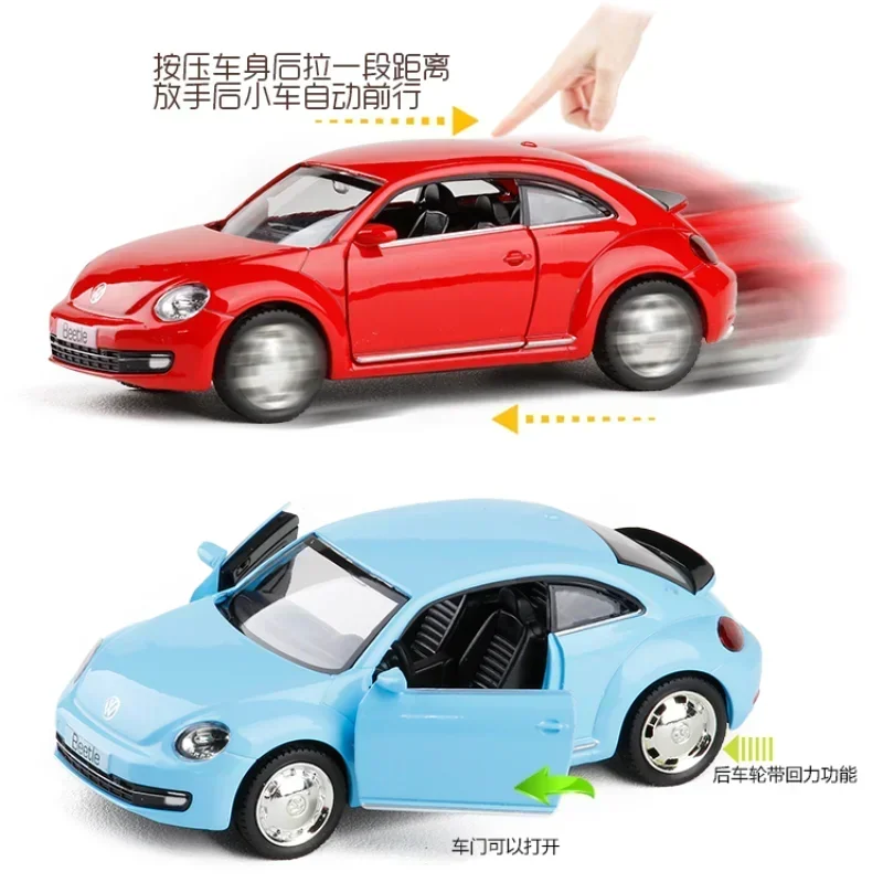 Vibrant 1:36 Volkswagen Beetle Model Car 6 Vibrant 1:36 Volkswagen Beetle Model Car - Image 6