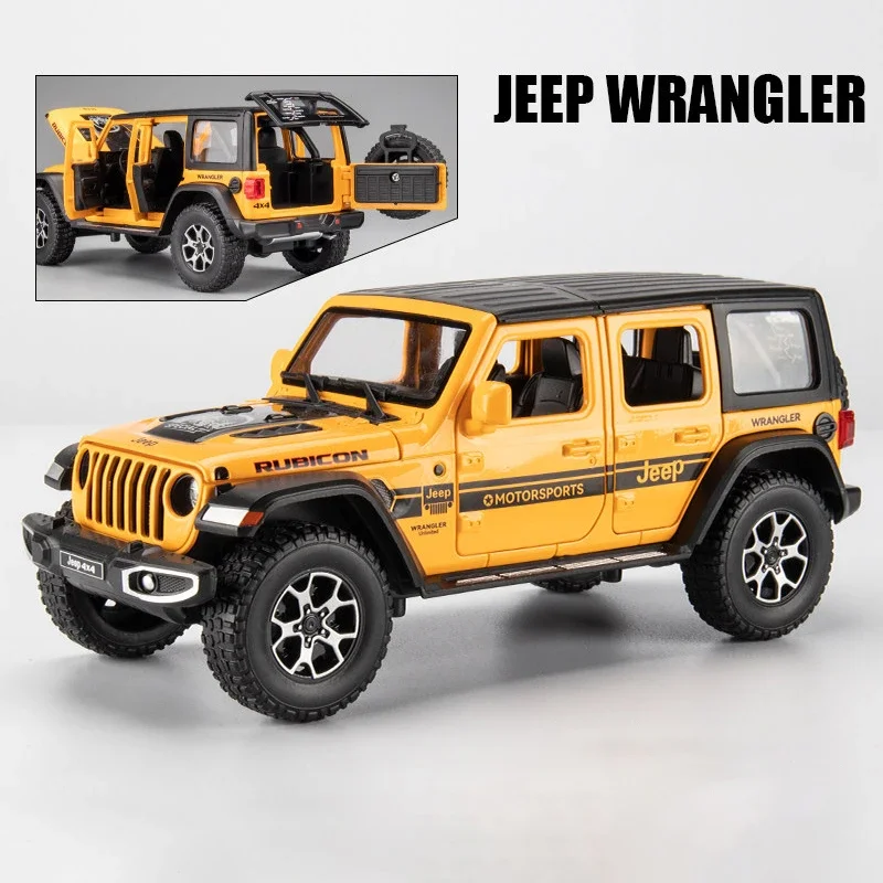 1:22 Scale Diecast Jeep Wrangler Rubicon Model 10 1:22 Scale Diecast Jeep Wrangler Rubicon Model - Image 10