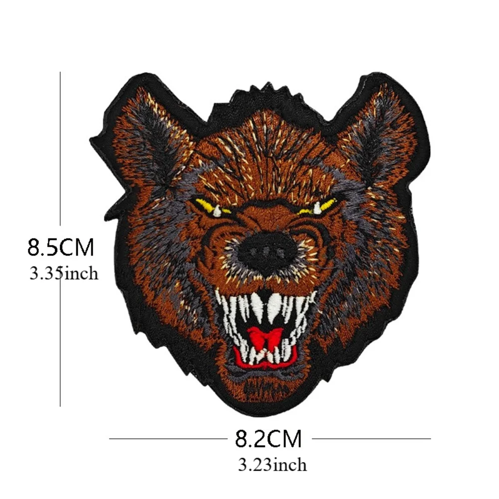 Fierce Animal Head Patch with 3D Embroidery 4 Fierce Animal Head Patch with 3D Embroidery - Image 4
