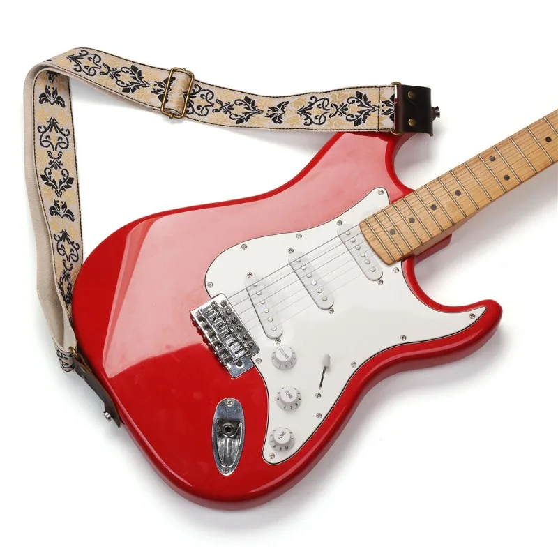 Elegant Embroidered Guitar Strap for Electric & Bass 4 Elegant Embroidered Guitar Strap for Electric & Bass - Image 4