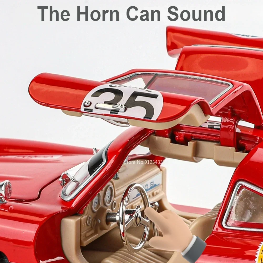 Vintage Mercedes-Benz 300SL 1:24 Diecast Model 3 Vintage Mercedes-Benz 300SL 1:24 Diecast Model - Image 3