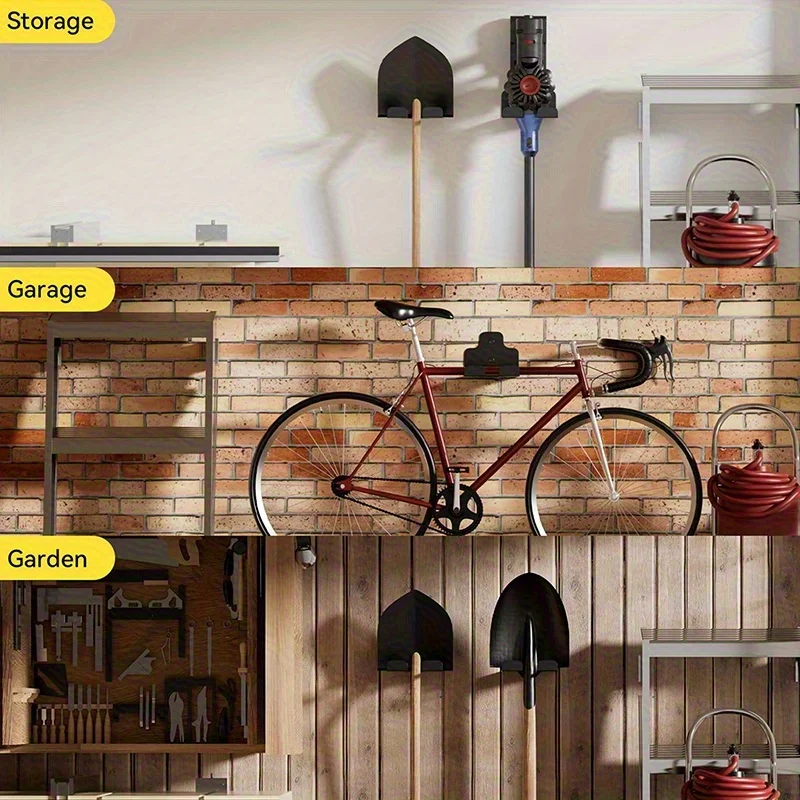 Wall-Mounted Garden Tool Organizer with Steel Capture 6 Wall-Mounted Garden Tool Organizer with Steel Capture - Image 6