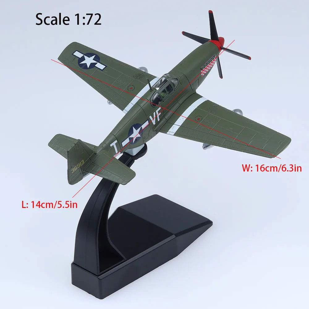 1/72 Scale P-51 Mustang Model Aircraft 2 1/72 Scale P-51 Mustang Model Aircraft - Image 2