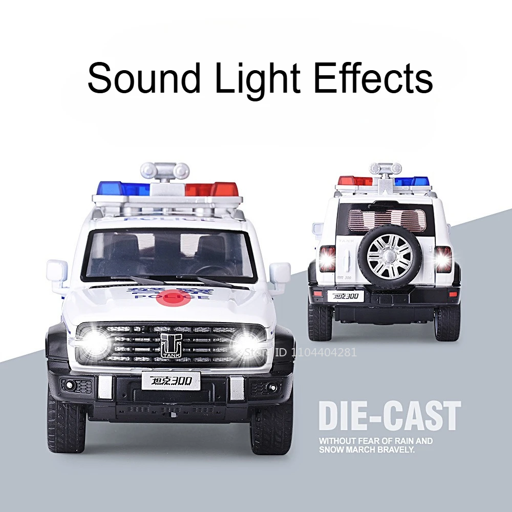 1:32 Diecast Police Car Model for Collectors 4 1:32 Diecast Police Car Model for Collectors - Image 4