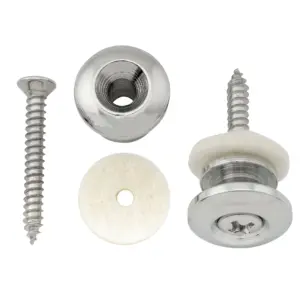 Steel G-type Strap Buttons for Guitar and Bass 12 Scb3816f0fc2248ca9ee11c30bedc977dr
