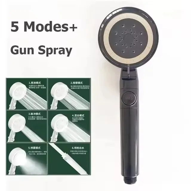 32cm Black High-Pressure Rain Shower Head 7 32cm Black High-Pressure Rain Shower Head - Image 7