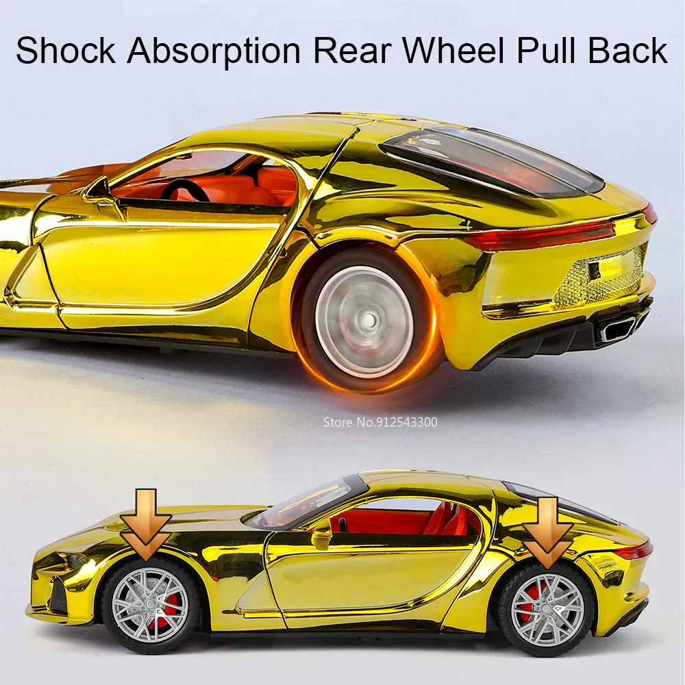 1:24 Atlantic Gold Diecast Sport Car Model 5 1:24 Atlantic Gold Diecast Sport Car Model - Image 5