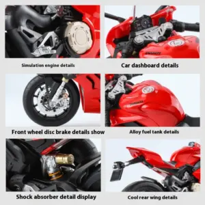 Red Alloy Motorcycle Model 1:9 Scale Collection Display 10 Scb7547ea54c043a09f0ebc35582e6c62I