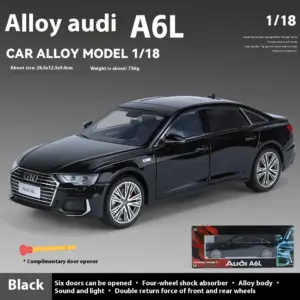 Black 1:18 Scale A6L Alloy Model Car 13 Scb75b73fb32e4b02bdc380dd2e97358f1