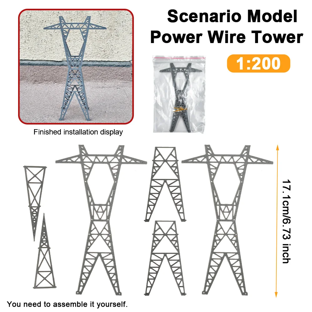 High Voltage Power Line Tower Model in Scales 1:150/200 10 High Voltage Power Line Tower Model in Scales 1:150/200 - Image 10