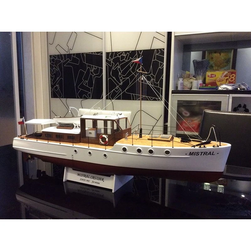 Wooden Yacht Model Northwest Wind 711mm 4 Wooden Yacht Model Northwest Wind 711mm - Image 4