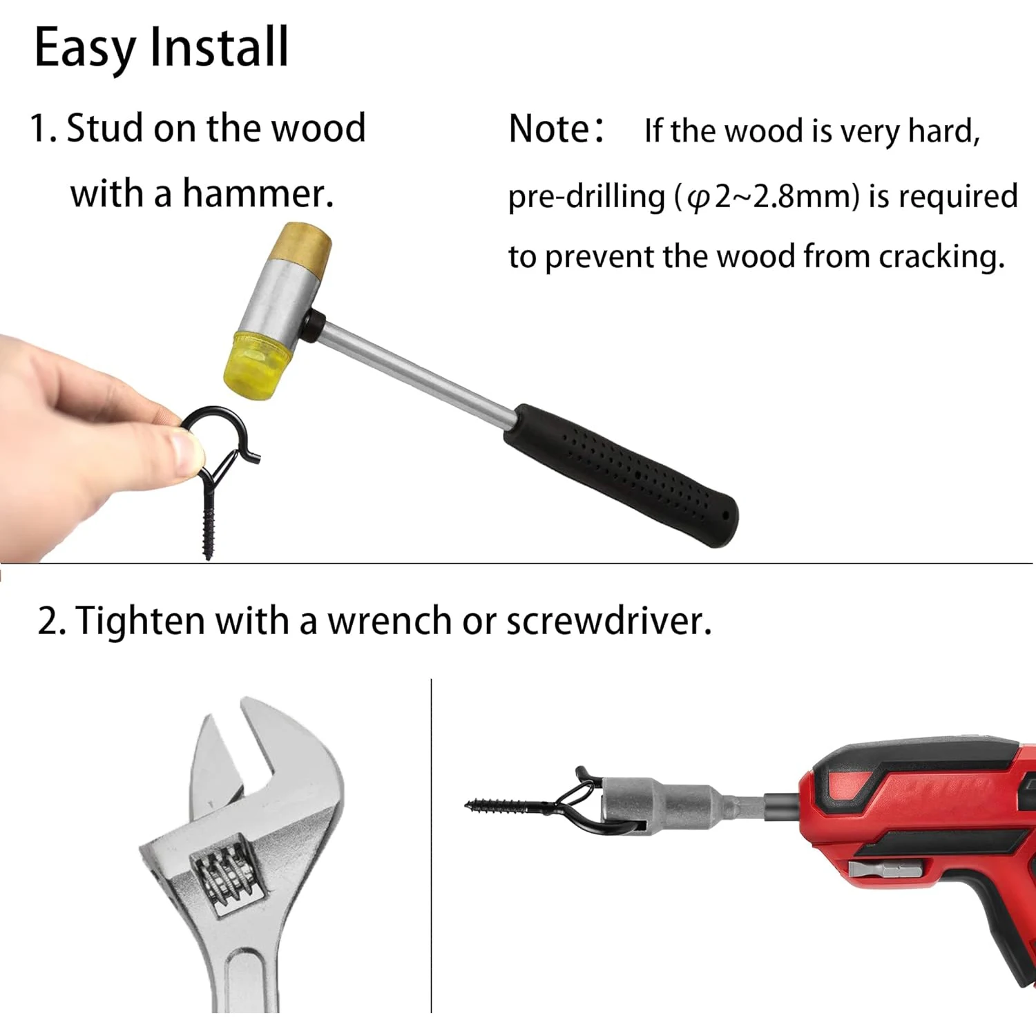 Outdoor Black Iron String Light Hooks Set 5 Outdoor Black Iron String Light Hooks Set - Image 5