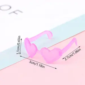 Pink Heart-Shaped Doll Sunglasses Set for 1/6 Scale 12 Scbf2fbcba4244df7b959b37aa900d09cd