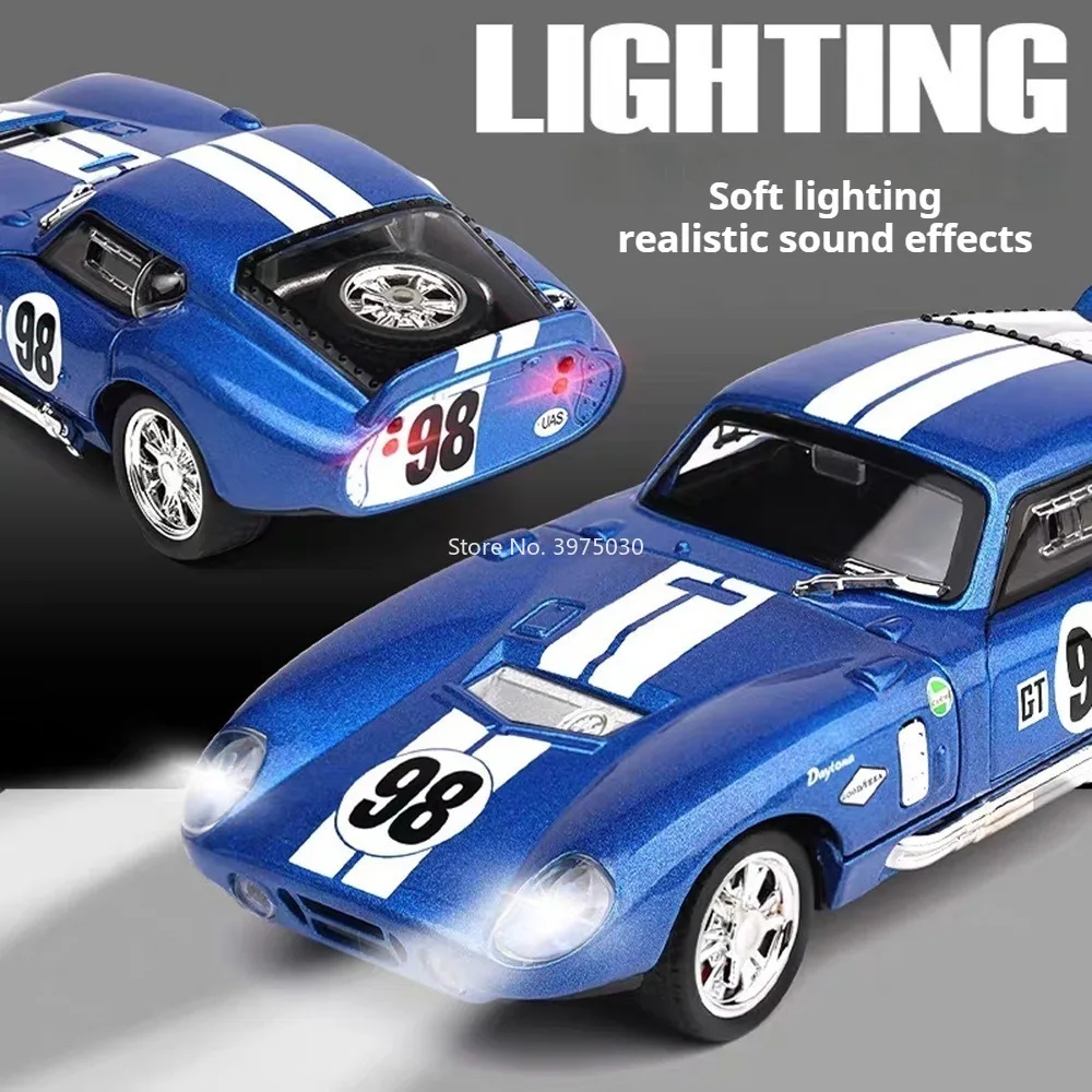 Shelby Cobra 1:32 Diecast Model with Lights 4 Shelby Cobra 1:32 Diecast Model with Lights - Image 4