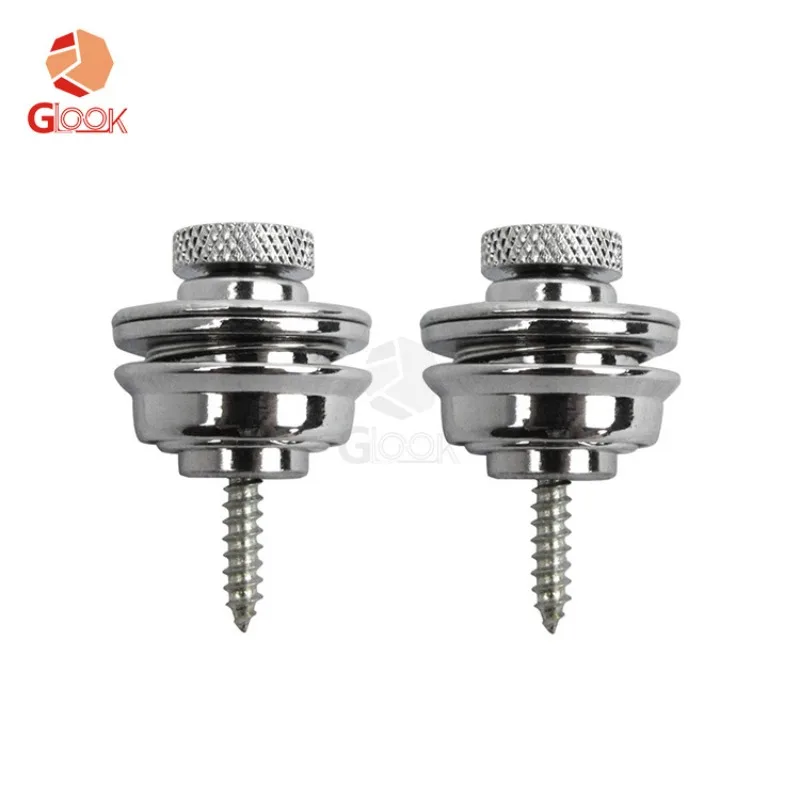 Metal Guitar Strap Buckle for Electric and Bass Guitars 4 Metal Guitar Strap Buckle for Electric and Bass Guitars - Image 4