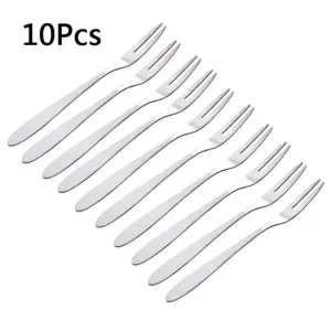 Stainless Steel 13cm Fruit Fork Set 14 Scc722a1bda4145f2b57e6be135259cfcW