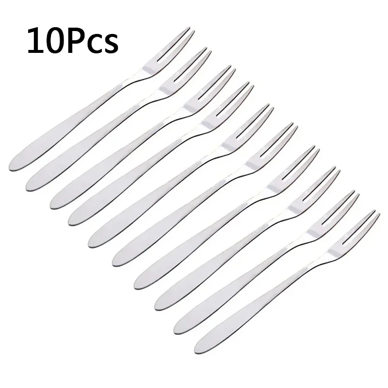 Stainless Steel 13cm Fruit Fork Set 7 Stainless Steel 13cm Fruit Fork Set - Image 7