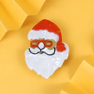 Festive Handmade Santa Brooch for Clothing 8 Scc83f5ba66664291a40097d9c299182fJ