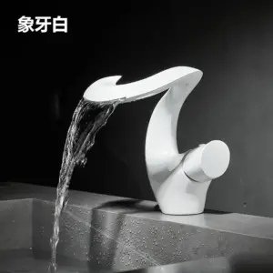 Waterfall Bathroom Faucet in Brushed Gun Grey 16 Scc9427a83aaf4534baf9a14fc0b455b97