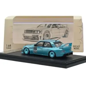 Blue Wide-Body Diecast Car Model 1/64 Scale 8 Sccbd41f743724f7197790b34274ada5fC