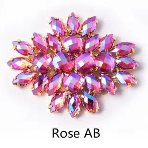 Vibrant Rhinestone Flower Appliques (4.5x4 cm) 17 Scd2813391478453789bba28885b5aa2ej
