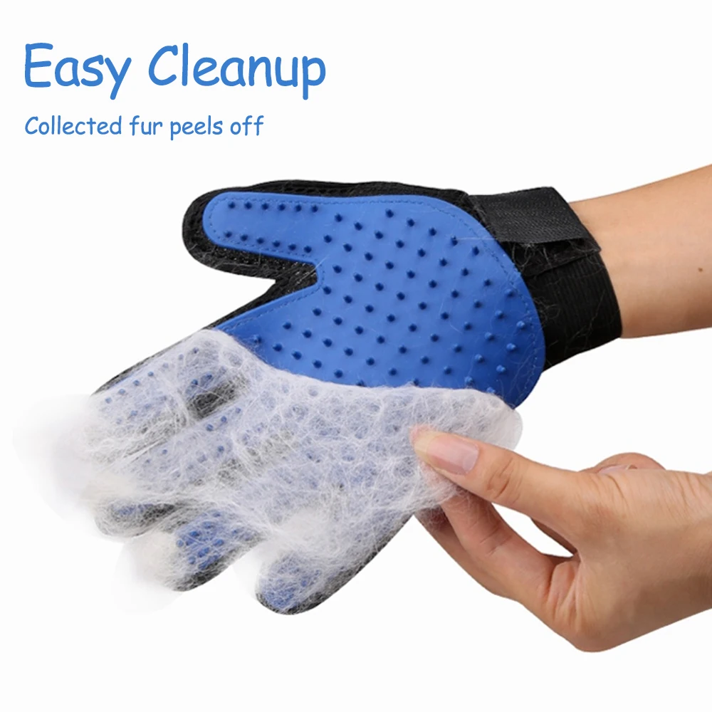 Right-Handed Pet Grooming Glove with Silicone Tips 2 Right-Handed Pet Grooming Glove with Silicone Tips - Image 2