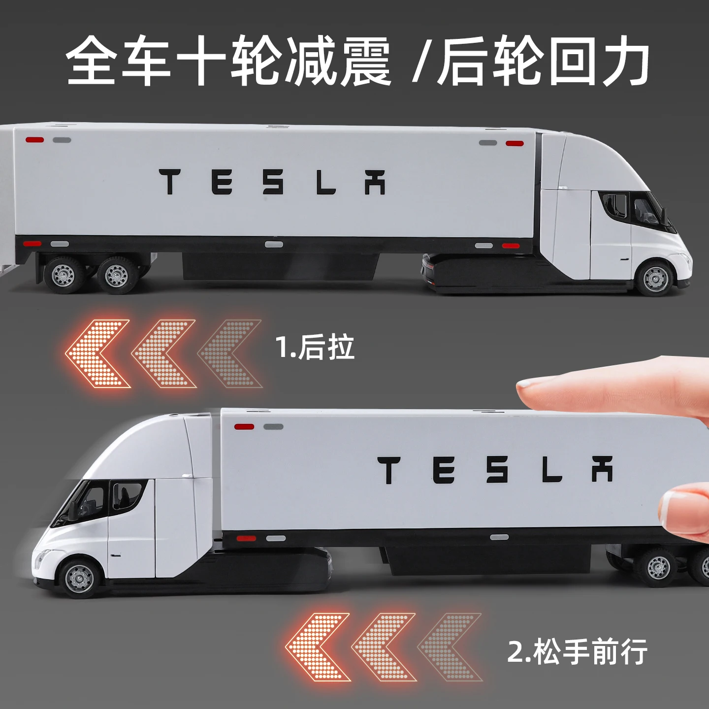 Semi Double-Decker Container Transport Model 1:32 5 Semi Double-Decker Container Transport Model 1:32 - Image 5