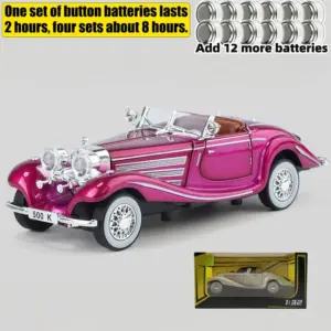 Pink Mercedes Benz 500K Diecast Model 18 Scd98d9fd95da420eb687387c16629db5N