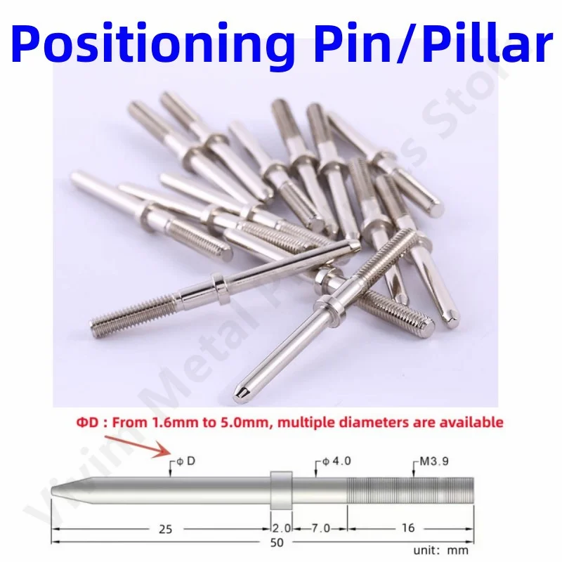 Nickel Test Pins for PCB Testing (50mm, 1.6-4.3mm) 2 Nickel Test Pins for PCB Testing (50mm, 1.6-4.3mm) - Image 2