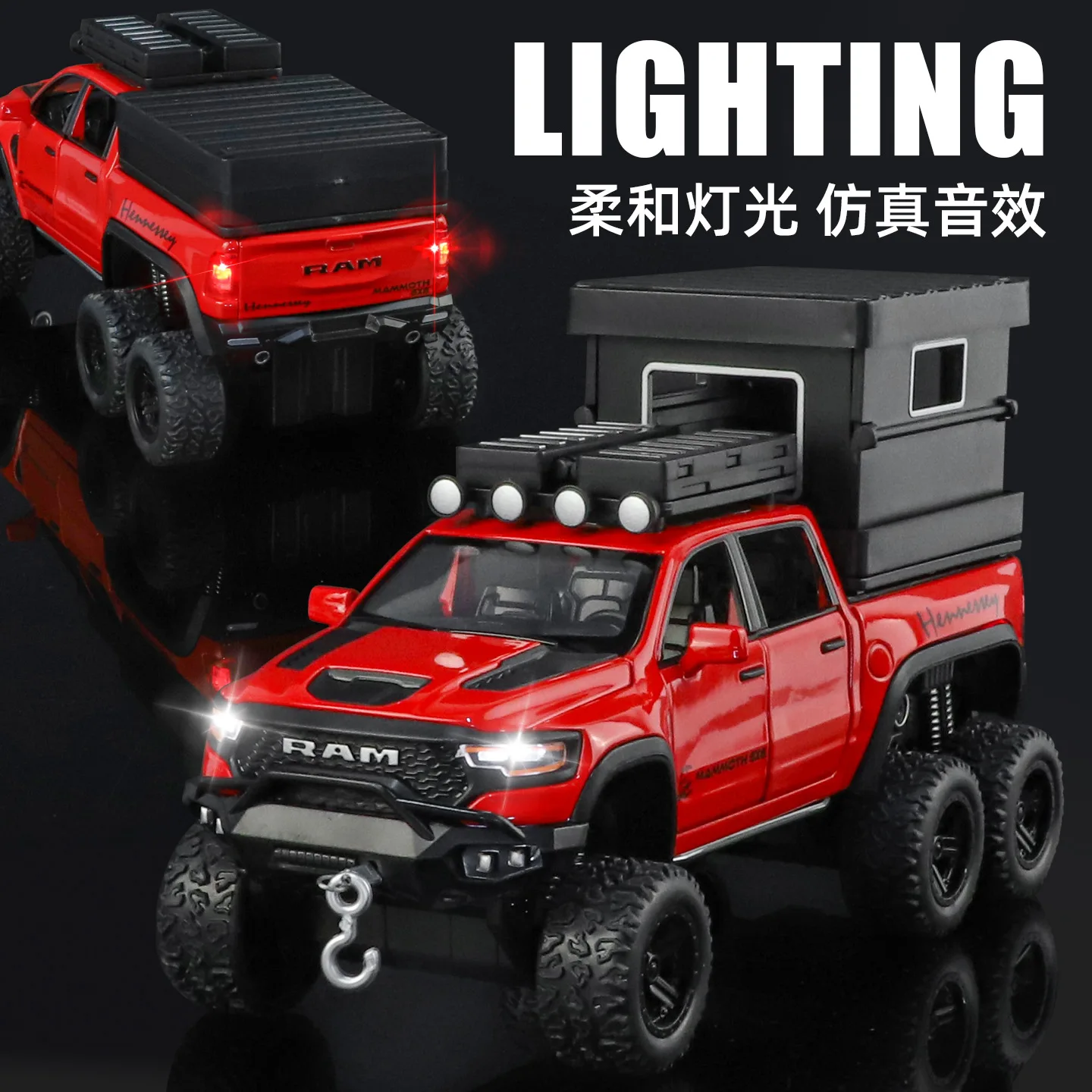 Wanglong 6x6 Off-Road Diecast Model 1:32 3 Wanglong 6x6 Off-Road Diecast Model 1:32 - Image 3