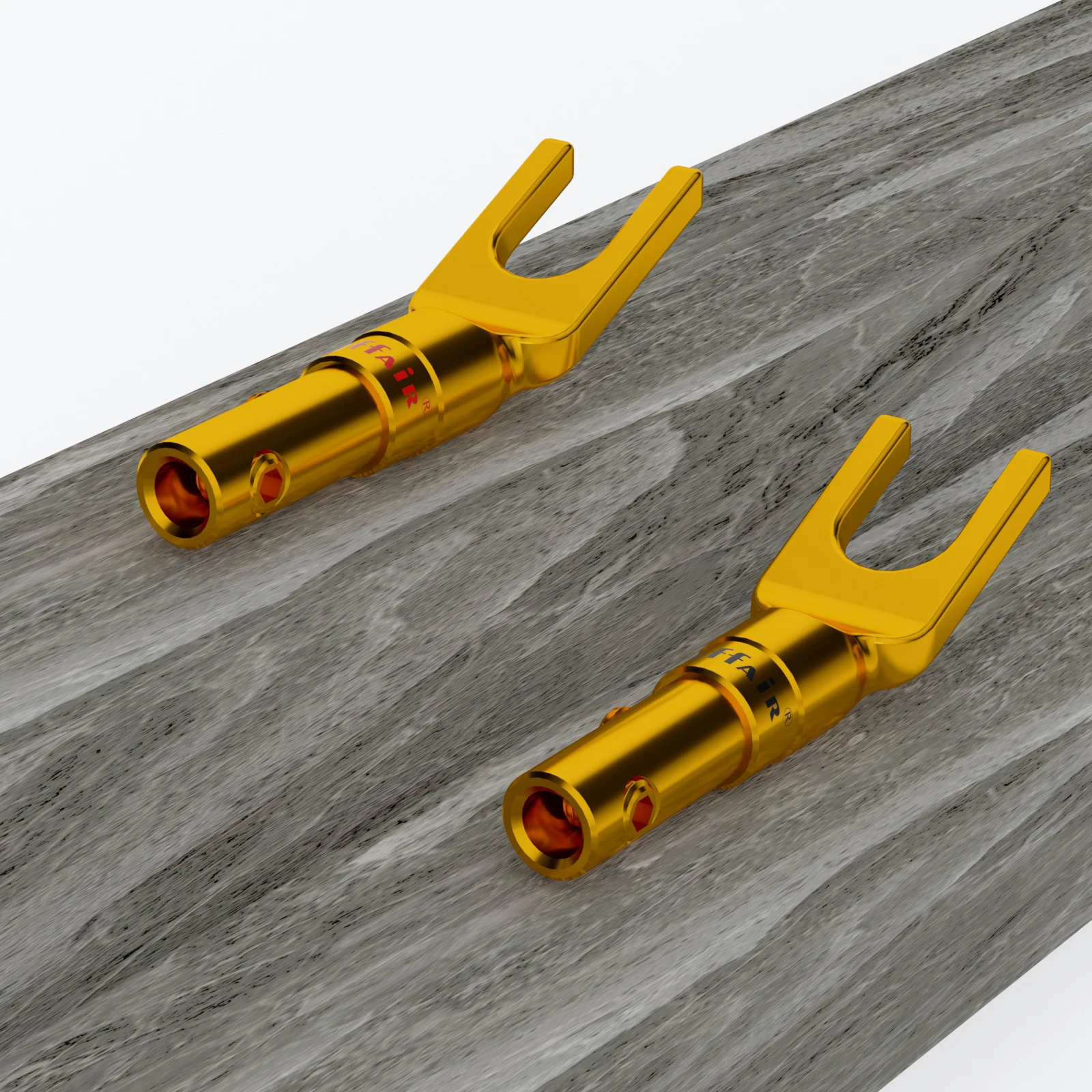 Gold-Plated Speaker Spade Connectors Set of 4 or 8 3 Gold-Plated Speaker Spade Connectors Set of 4 or 8 - Image 3