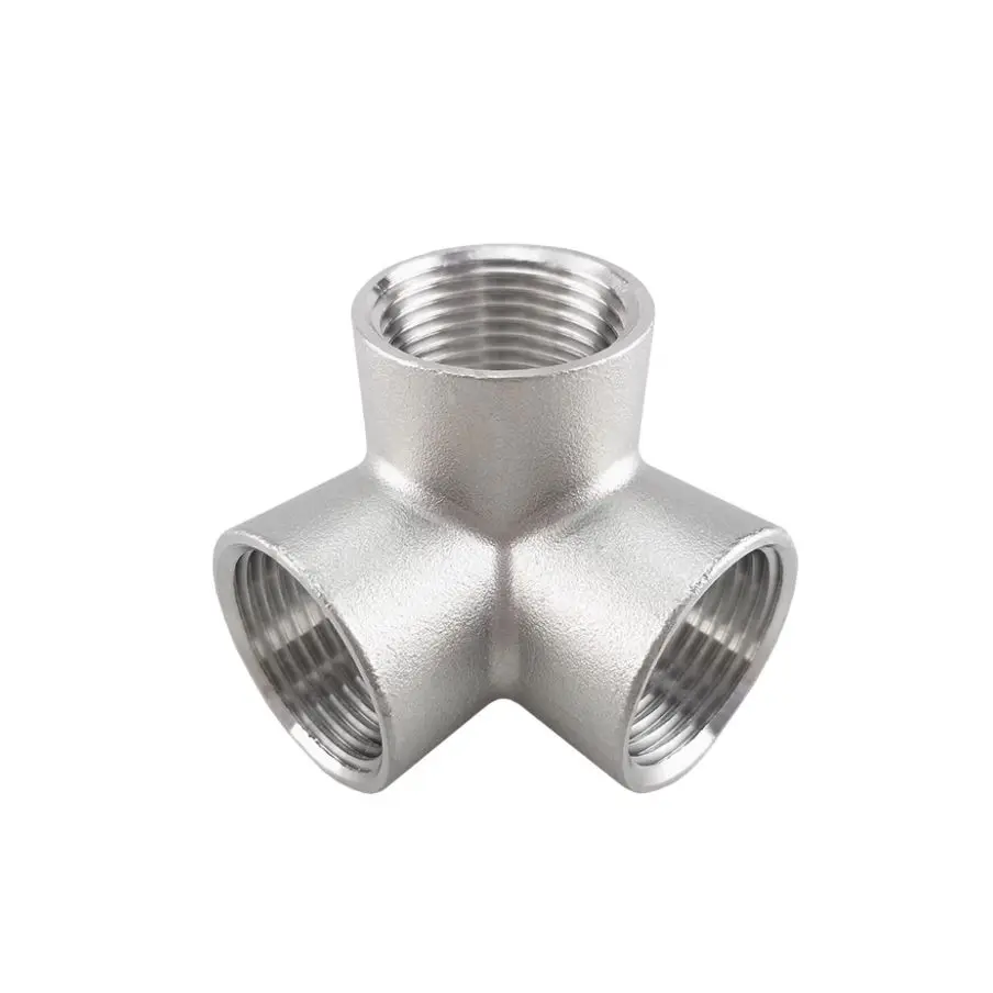 Stainless Steel 3-Way Pipe Fitting 1/4-2 Inch 2 Stainless Steel 3-Way Pipe Fitting 1/4-2 Inch - Image 2