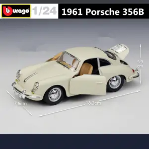 Vintage Porsche 356B Coupe Diecast Model 1:24 Scale 10 Sce02521bd5b648aeba5ac918b5563d7at