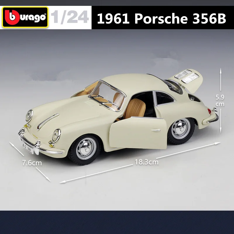 Vintage Porsche 356B Coupe Diecast Model 1:24 Scale 3 Vintage Porsche 356B Coupe Diecast Model 1:24 Scale - Image 3