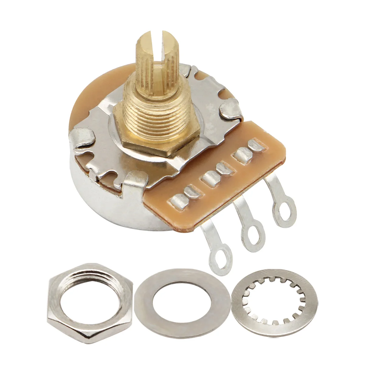 High-Quality Metal Guitar Potentiometers Set 2 High-Quality Metal Guitar Potentiometers Set - Image 2