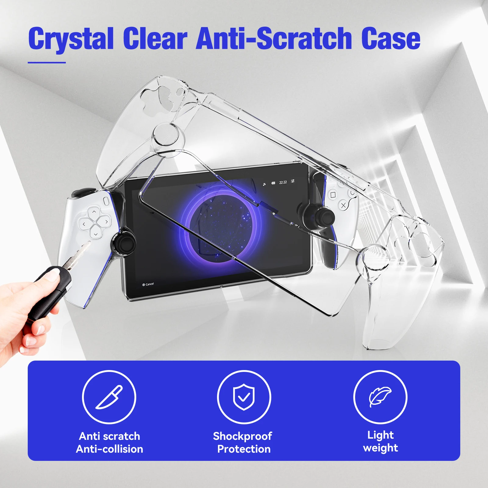 Transparent Protective Case for PS5 Portal 3 Transparent Protective Case for PS5 Portal - Image 3