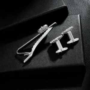 Festive Christmas Cufflinks & Tie Clip Set 11 Sce976f2345b945518577805bbd210509C