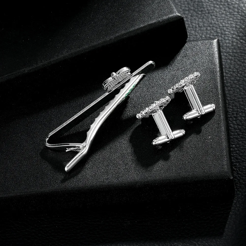 Festive Christmas Cufflinks & Tie Clip Set 6 Festive Christmas Cufflinks & Tie Clip Set - Image 6