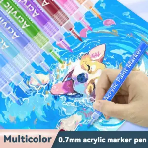 Vibrant Acrylic Marker Set for Artists 11 Scea0d55481fc4b51841570ef88b440781