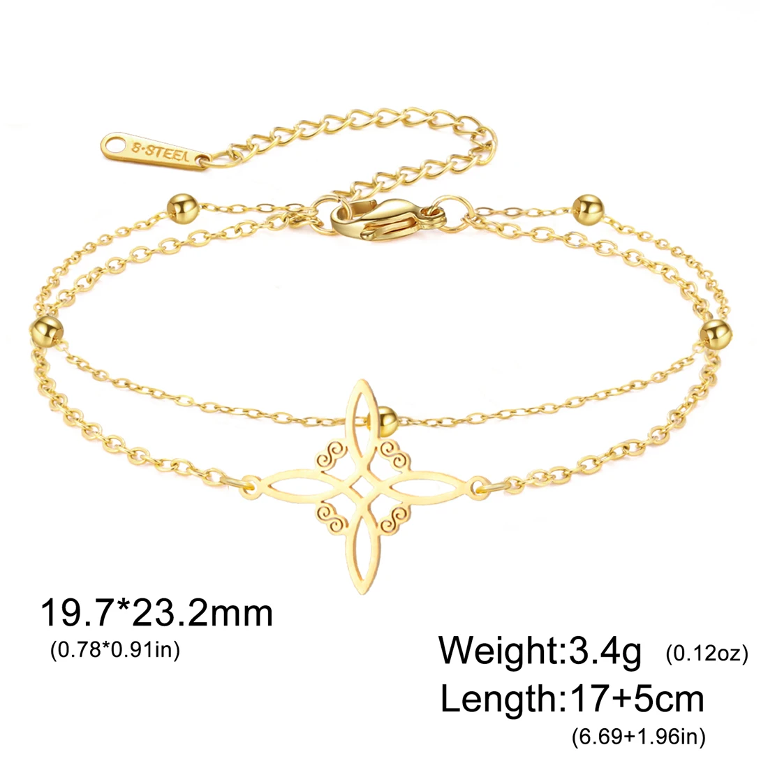 Stainless Steel Celtic Knot Bracelet 6 Stainless Steel Celtic Knot Bracelet - Image 6