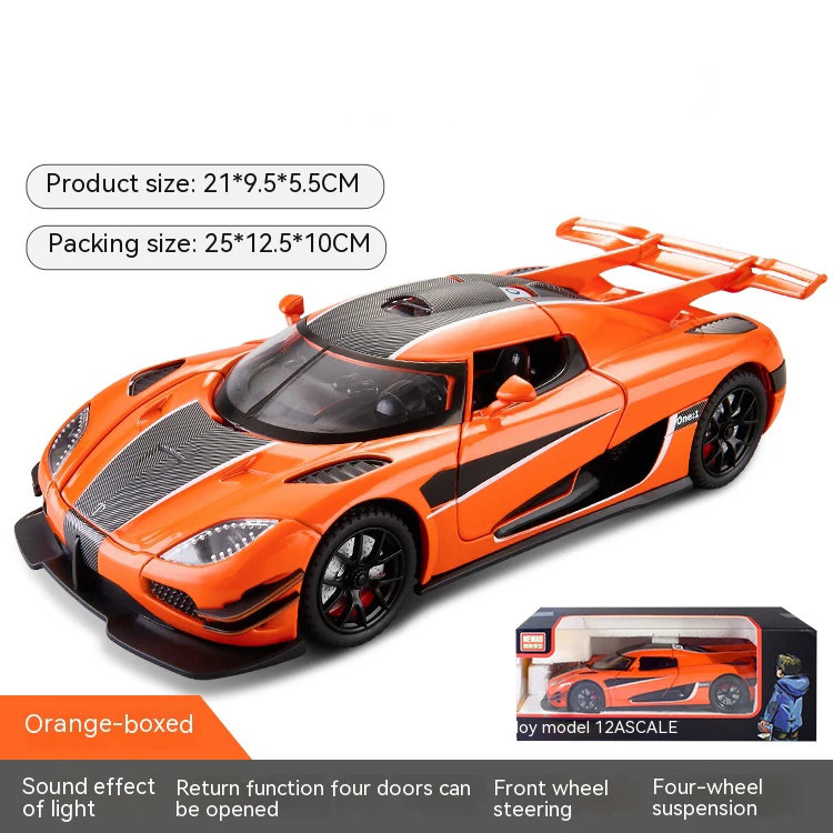 1:24 Alloy Racing Car Ornament with Sound and Lights 10 1:24 Alloy Racing Car Ornament with Sound and Lights - Image 10