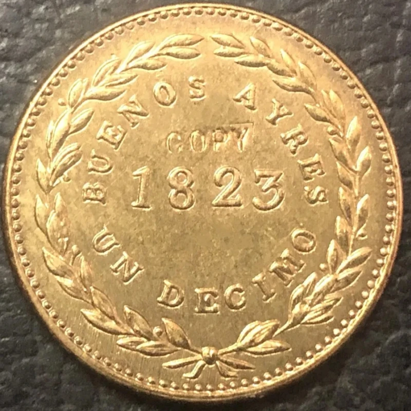 Vintage 1823 Buenos Aires Copper Coin Replica 3 Vintage 1823 Buenos Aires Copper Coin Replica - Image 3