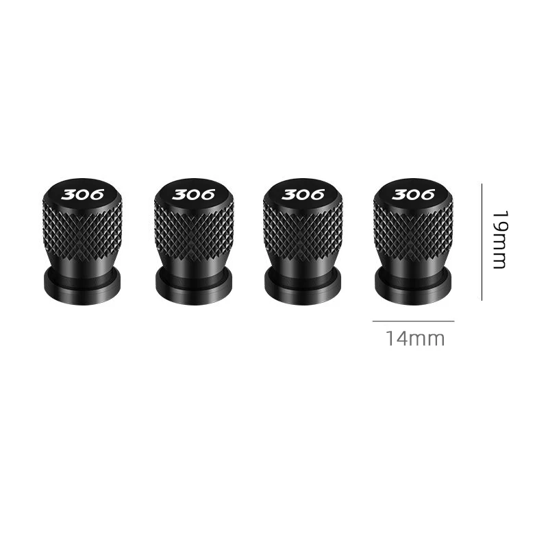 Aluminum Tire Valve Caps for Peugeot 306 (Set of 6) 4 Aluminum Tire Valve Caps for Peugeot 306 (Set of 6) - Image 4