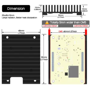 Geekworm Raspberry Pi CM5 Aluminum Heatsink 11 Scf0dc0bd84ca428eb6d03cea264eb9d7D