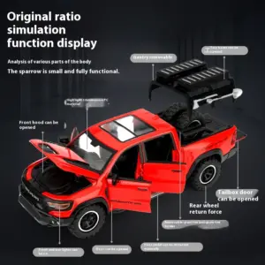 1:32 Scale Alloy Pickup Truck Model 11 Scf466468e7a3437f80b3d349c49837e1a