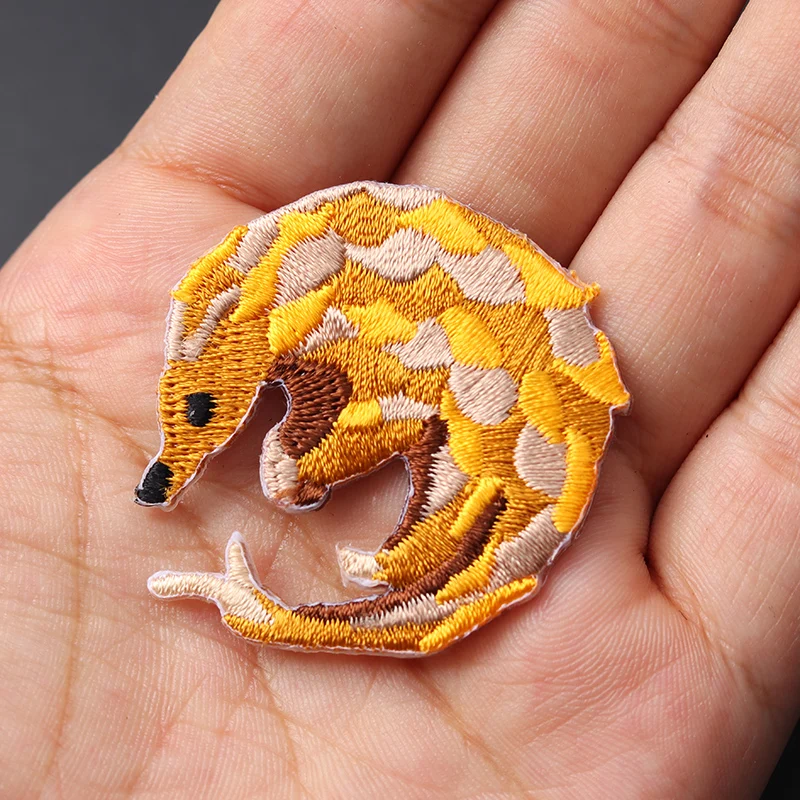 Cute Pangolin Embroidered Iron-On Patch 3 Cute Pangolin Embroidered Iron-On Patch - Image 3