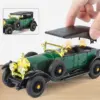 Vintage Green Diecast Car Model with Lights and Sound