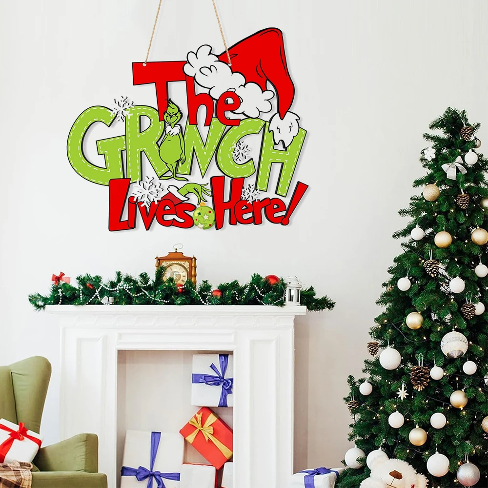 Festive Wooden Christmas Door Decor 6 Festive Wooden Christmas Door Decor - Image 6