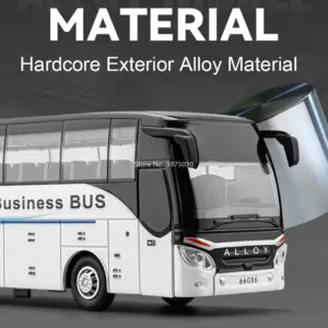 1:30 Alloy Diecast Shuttle Bus Model in Gold, White, Blue 12 Scf86080fe98e4380b8d82e7de8baa1baZ